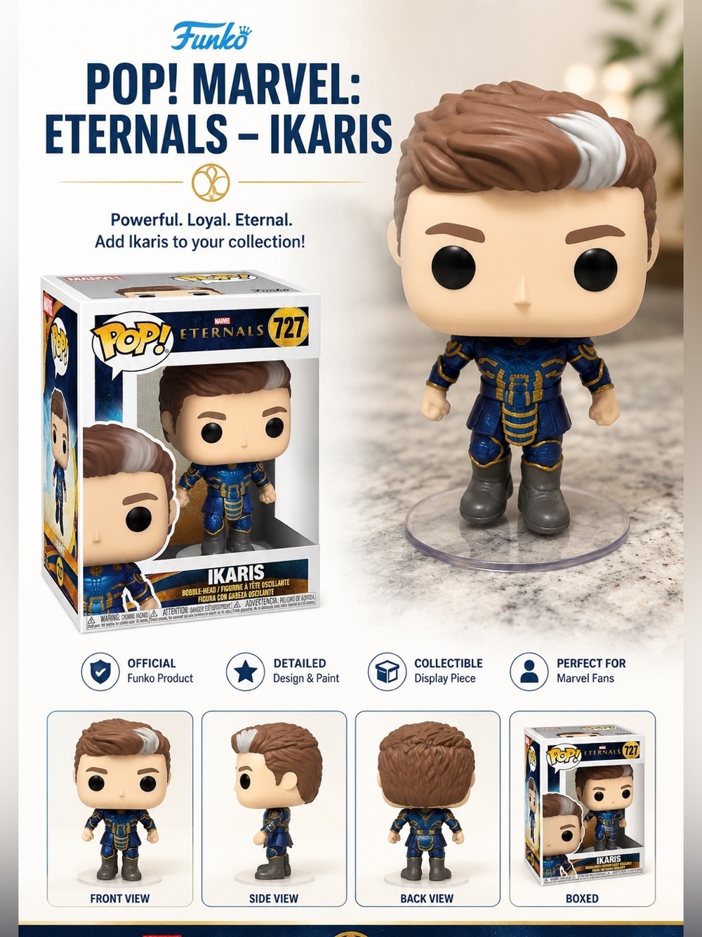 Funko Ikaris Pop! Figure - Blue & Gold